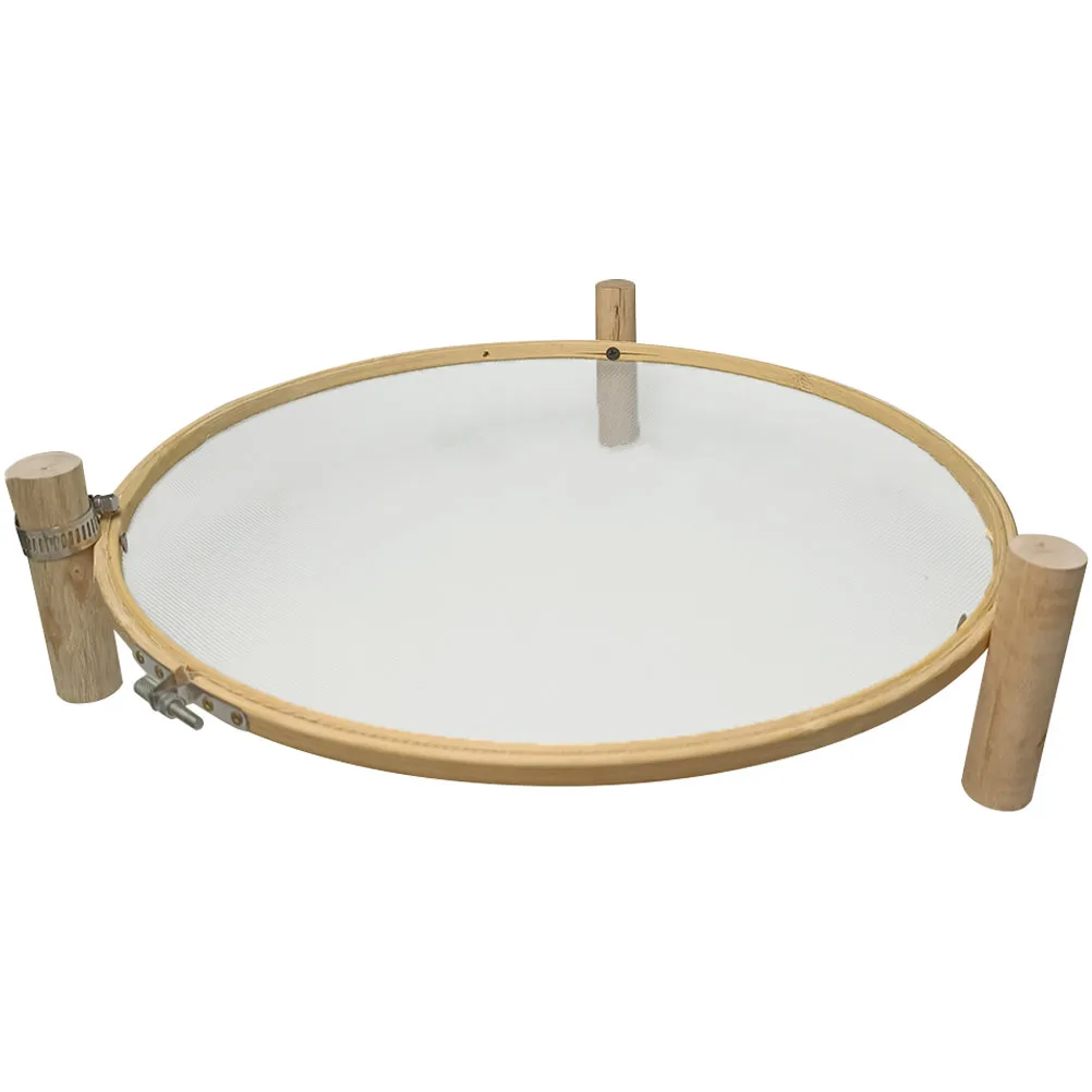 

Round Wood Drying Rack for Plants Herbs Small Vegetables Desktop Plant Rack Strong Circular Design Home Storage