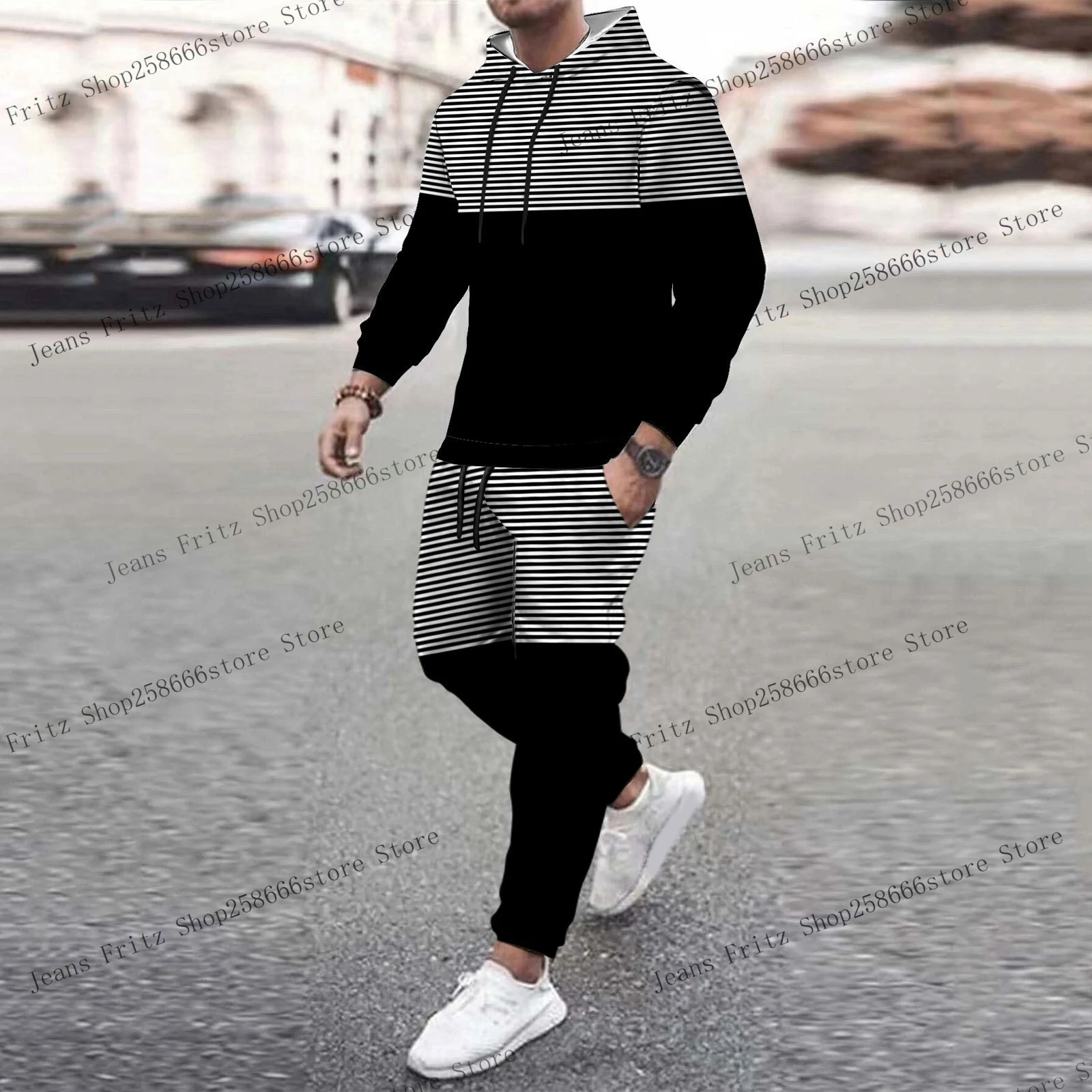 Autumn Winter 3d printed Trending Tracksuits Men Hoodie + Pant 2 Piece Set Sports Wear 3d Ink Jogging kids cosplay Clothes