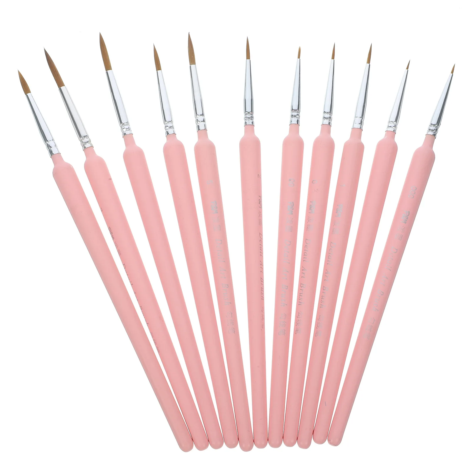 

11 Pcs Watercolor Paint Brush Set Thin Detail Fine Brushes for Painting Drawing Acrylic Oil Miniature Crafts