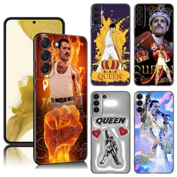 Freddie Mercury Queen Phone Case For Samsung Galaxy S23 S21 S20 FE S24 S22 Ultra S10E S10 S9 S8 Plus Black Silicone Cover