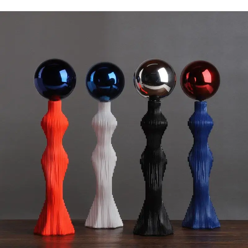 

Multi-layer Folding Abstract Girl Characters Statue Desk Decoration Figures Sculpture Resin Crafts Ornaments Modern Home Decor