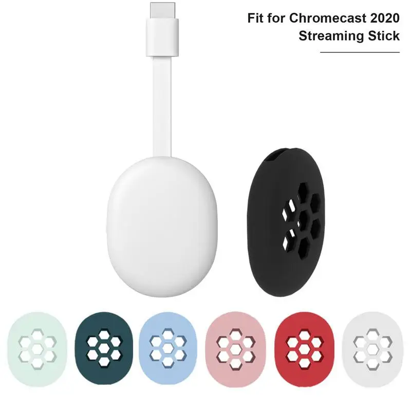 Silicone Cover ForChromecast Streaming Stick 2020 Soft Drop Proof Protective TV Stick Case 2020 ChromecastStick Safety Shell