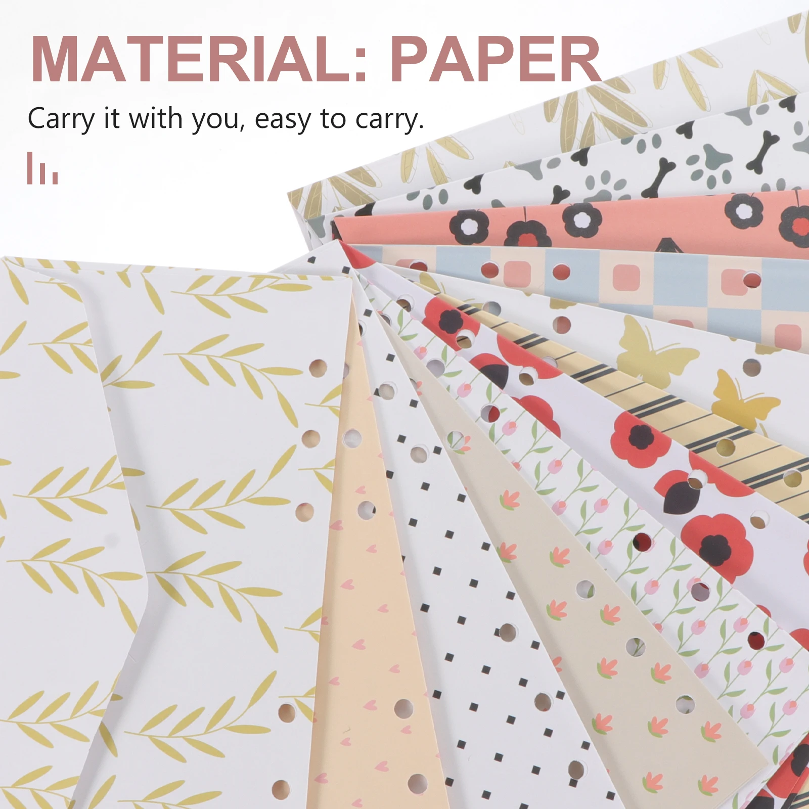 1 set Decorative Cash Envelope For Budgeting Expense Tracking Sheets Portable Loose-Leaf Money Envelopes Record