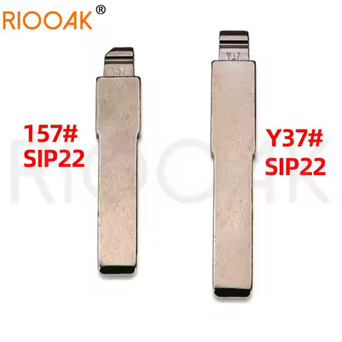 10pcs Replacement Remote Key Blade Y37 Blade KD VVDI Uncut Flip Blank SIP22 #157 For Fiat Punto Ducato Stilo Panda Idea