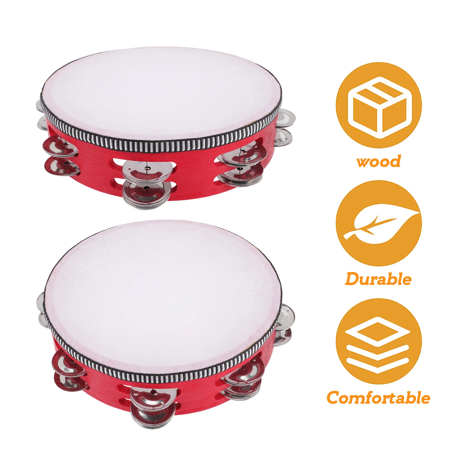 

Tambourine Hand Drumming Percussion Instruments for Musical Babies Handheld 's