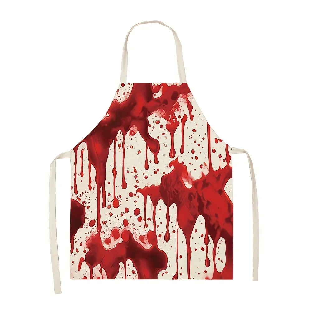 Halloween Themed Bloody Butcher Cosplay Apron Women\'s Home Cleaning Home Cooking Cooking Baking Apron Adult Children\'s Bib