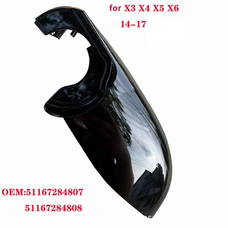 2Pcs For -BMW X3 F25 X4 F26 X5 F15 X6 F16 2014-2018 Car Left Side Black Rearview Mirror Bottom Lower Holder Cover