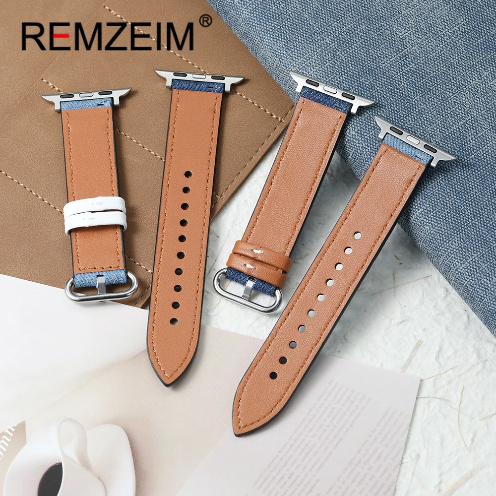 كاوبوي قماش حزام لساعة أبل 1-10 الترا SE 2 عادية المعصم الفرقة ل Iwatch 38 مللي متر 40 مللي متر 41 مللي متر 42 مللي متر 44 مللي متر 45 مللي متر 46 مللي متر 49 مللي متر