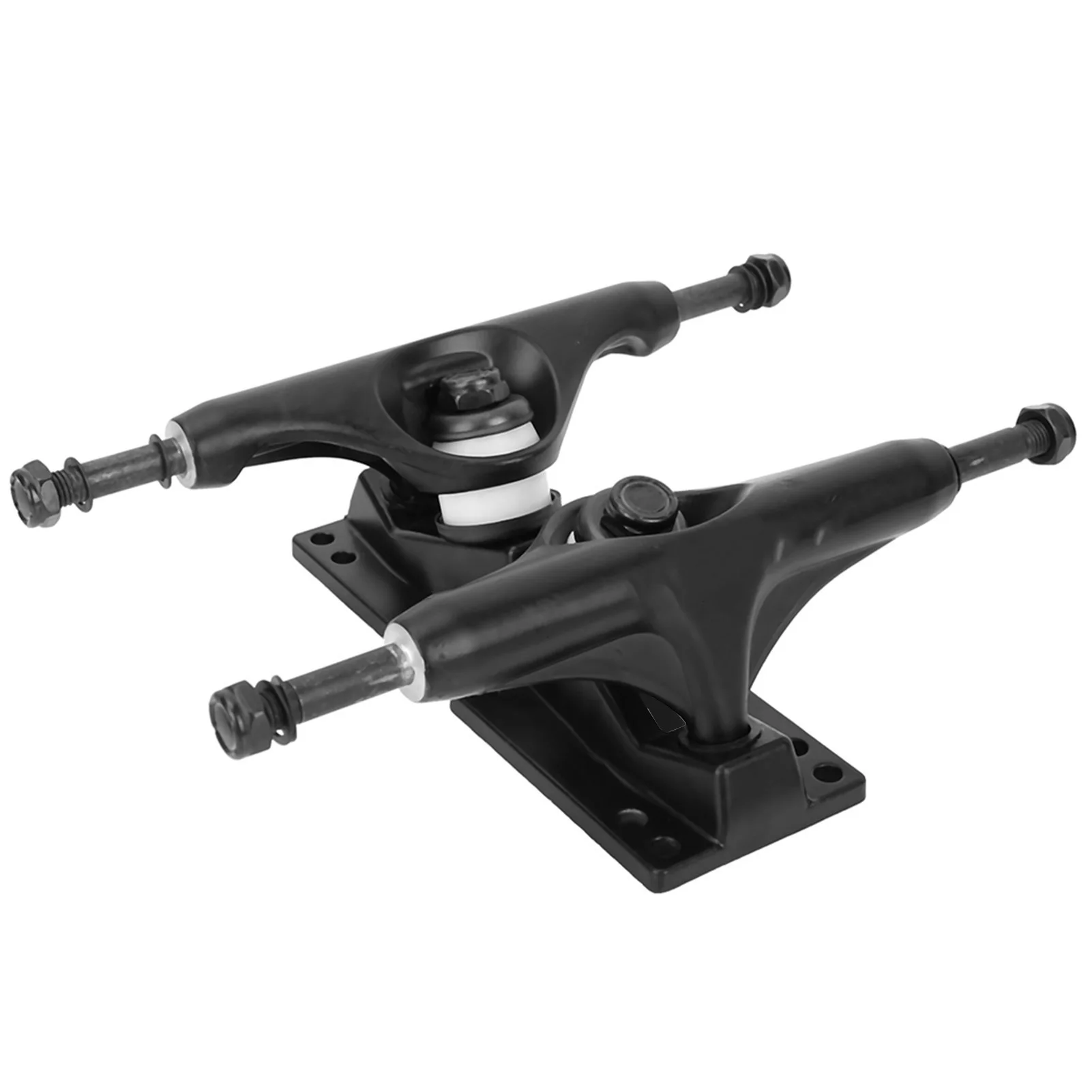 2 stuks 4–8 inch professionele skateboardtrucks van aluminium-magnesiumlegering | Zwarte skateboardtrucks | Skateboardaccessoires