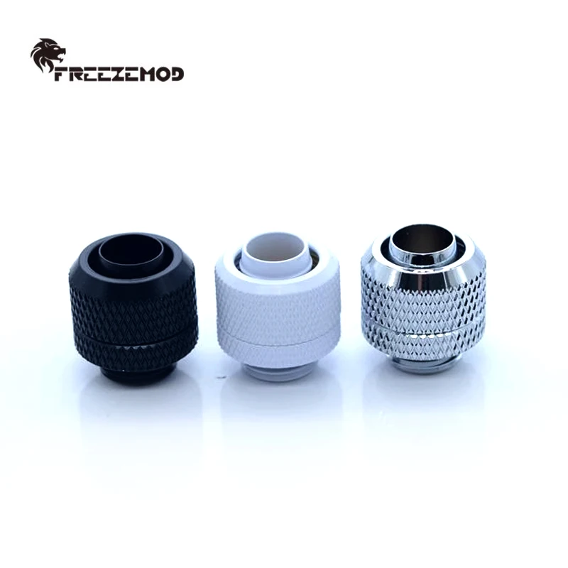 PC Water Cooling Hose Fitting 3/8''Thin For 10X13MM Soft Tube Quick-Connected Connecting,HRGKN-B38 ,Black/Silver/White