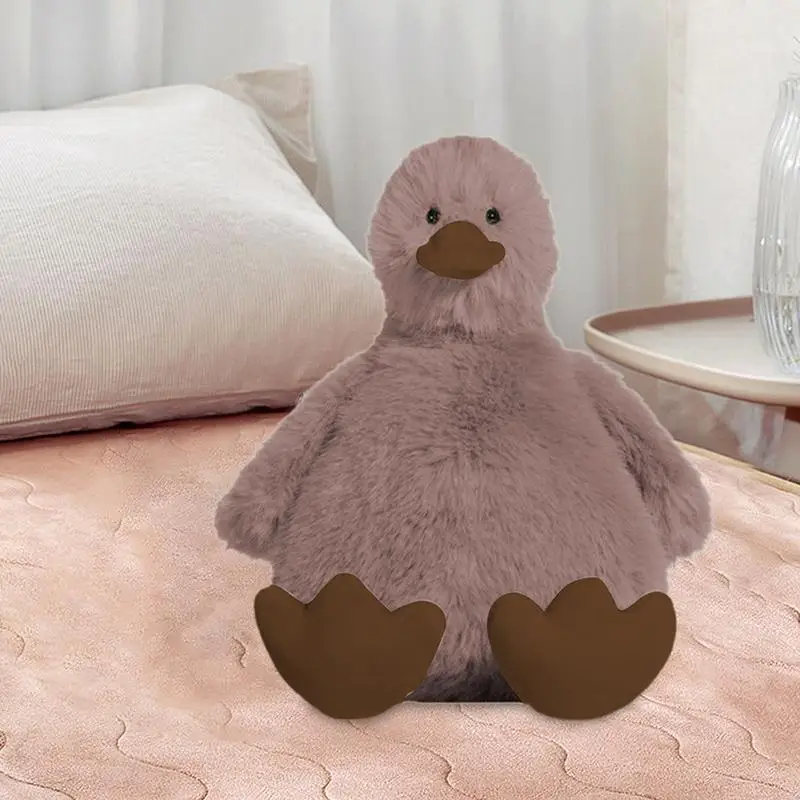 Plush Duck Cute Duck Pillow Cuddly Stuffed Animal Soft Sleeping Companion Toy Duck Doll Cute Pillow For Couch Bed Decor