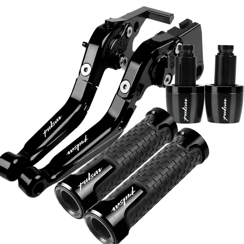 Imagen 2 del producto Empuñaduras de manillar de palanca de freno de embrague plegables ajustables para motocicleta, extremos para Bajaj Pulsar 2021, NS/2022, RS/2023 A, 2024, 200, 200, 200