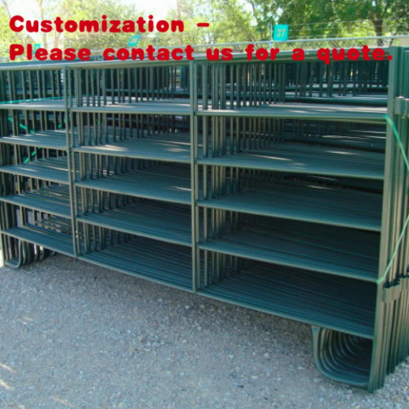 custom.2021 Hot Selling USA 12 ft Heavy Duty Livestock Cattle Corral Fence and Horse Round Pen Panels