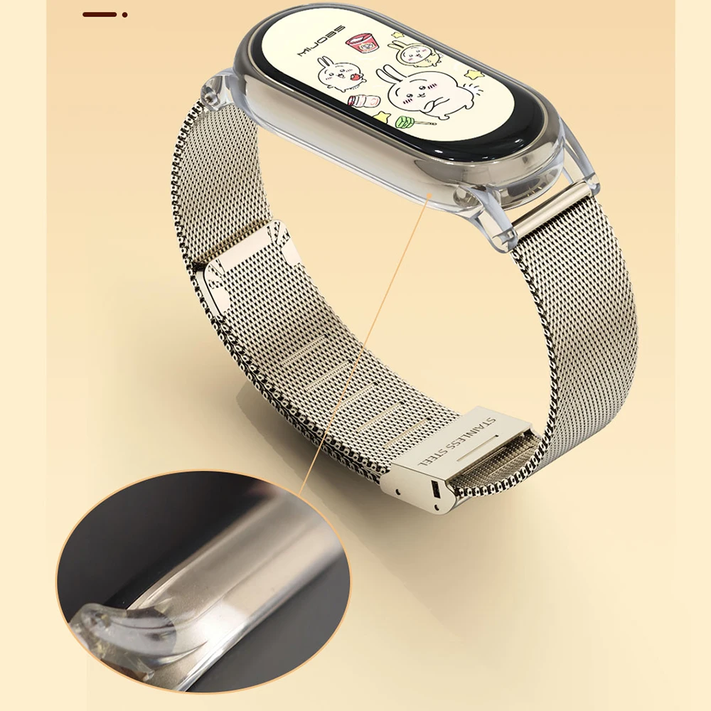 حزام سوار Mi Band 9 لساعة Xiaomi الذكية Band 8 Smartwatch Miband 9 حزام المعصم