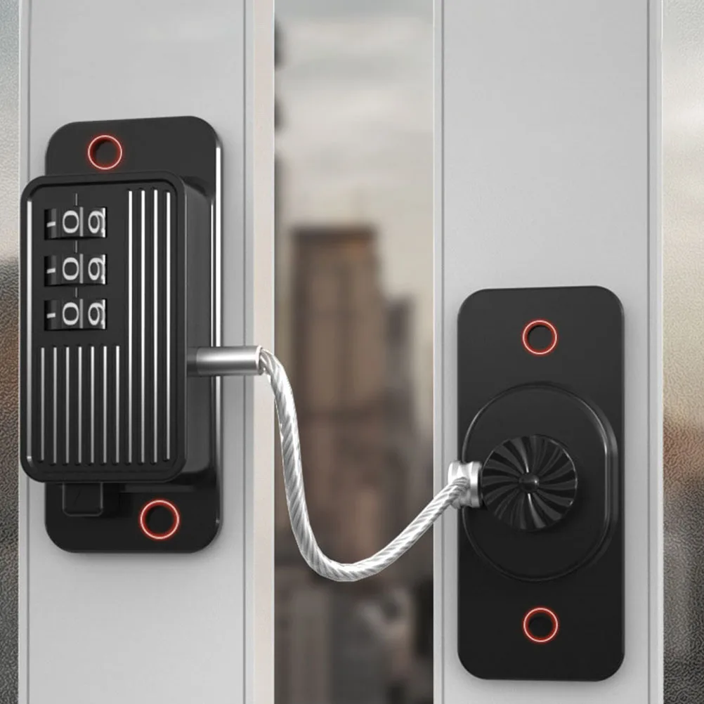 

2PCS Password Refrigerator Lock Safety Cabinet Drawer Door Lock Combination Design Easy Install Punch Free for Home