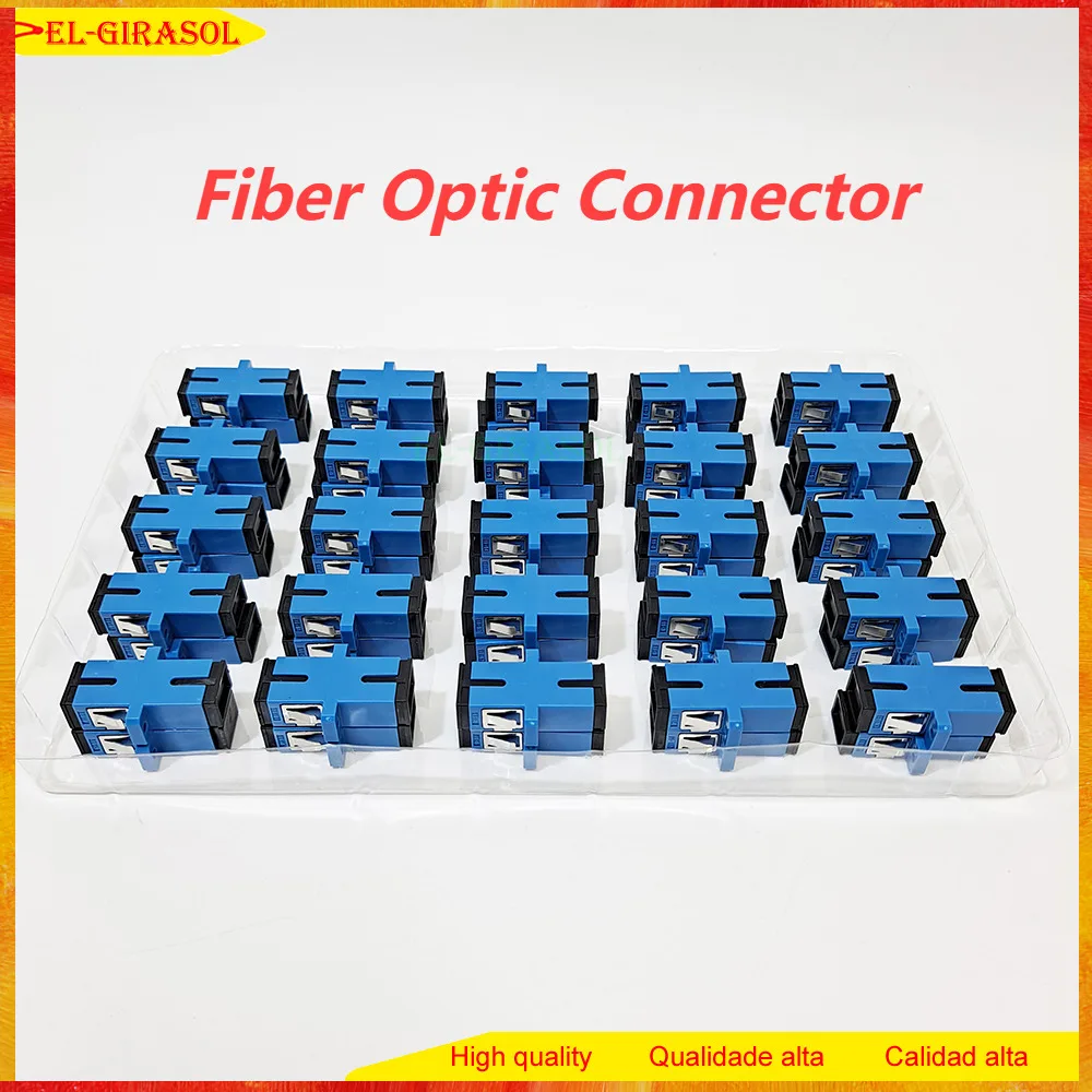 

Fiber Optic Connector Adapter 50-400Pcs SC SC / UPC SM Flange Singlemode Simplex SC-SC APC Coupler Wholesale