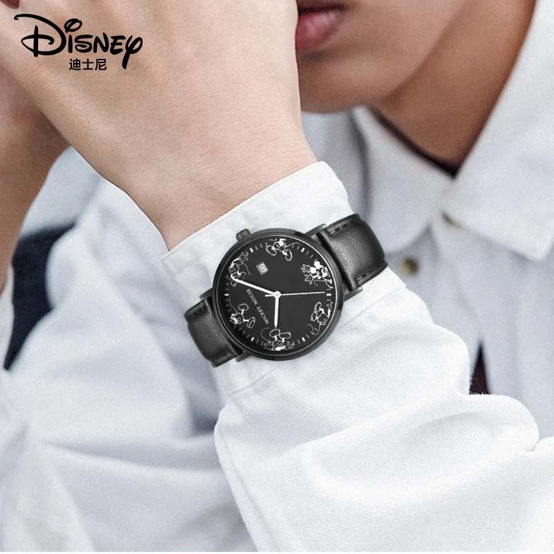 

Оригинальные наручные часы Disney с подсветкой и календарем, светящиеся кварцевые часы для мальчиков, модель 269/299 Special