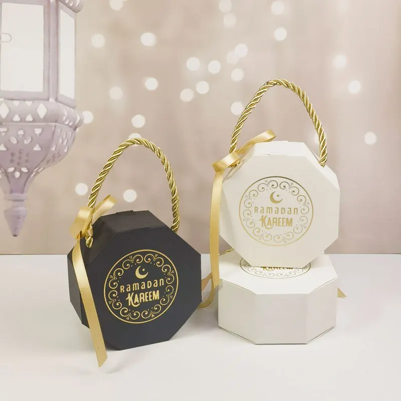 Ramadan Mubarak Gift Boxes Islamic Muslim Party Decoration Candy Cookie Chocolate Packaging Box Ramadan EID Gifts