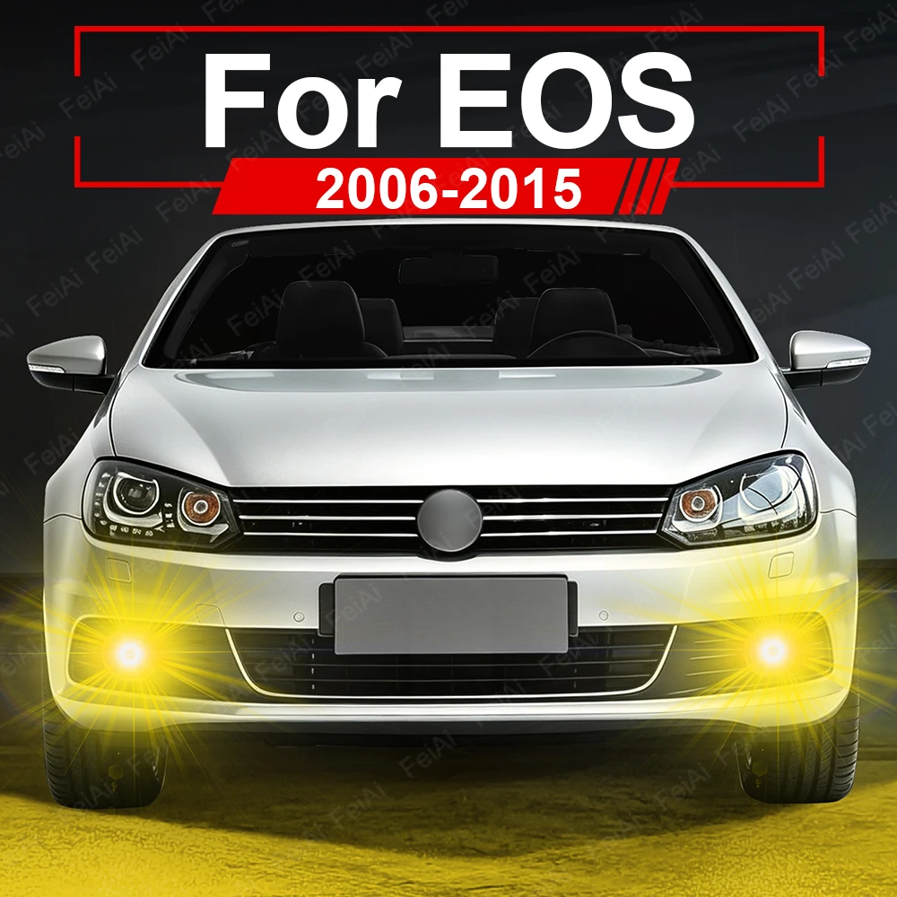 LED Fog Light For Volkswagen VW EOS 2006 2007 2008 2009 2010 2011 2012 2013 2014 2015 Accessories Car Front Fog Lights Bulb LED