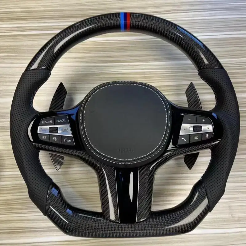 Customized High Quality Steering Wheel For Bmw F20 F30 F80 F10 X1 X2 X3 X4 X5 X6 M5 M4 M3 Carbon Fiber LED Steering Wheel