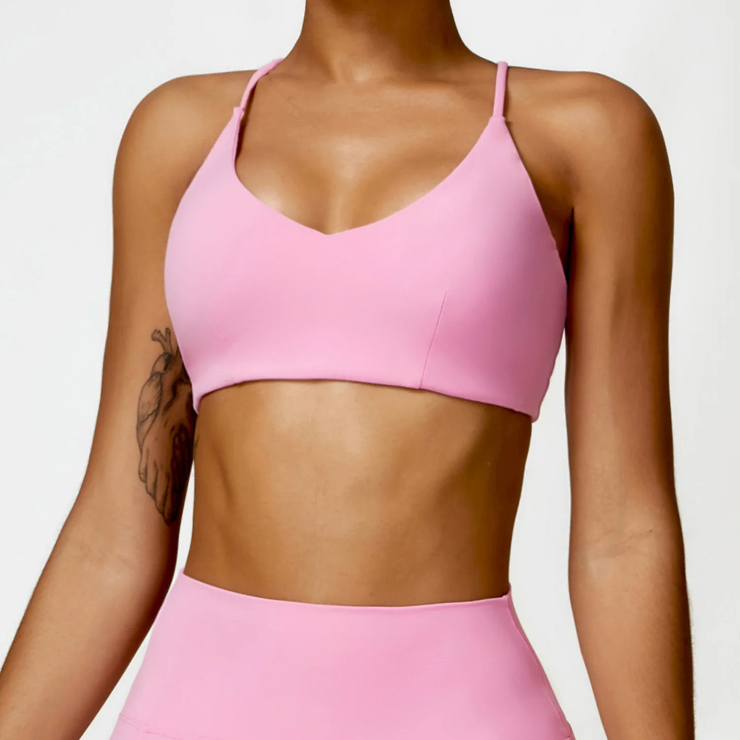 Soutien-gorge de sport sans couture pour femmes, sous-vêtements de fitness, amissié, respirant, sexy, course à pied, yoga