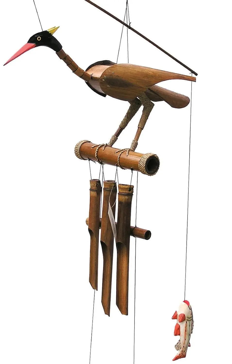 Gifts Bamboo Wind Chimes | Natural Soothing Melodic Tones | Wood Outdoor Home Decor for Patio or Garden, Customized