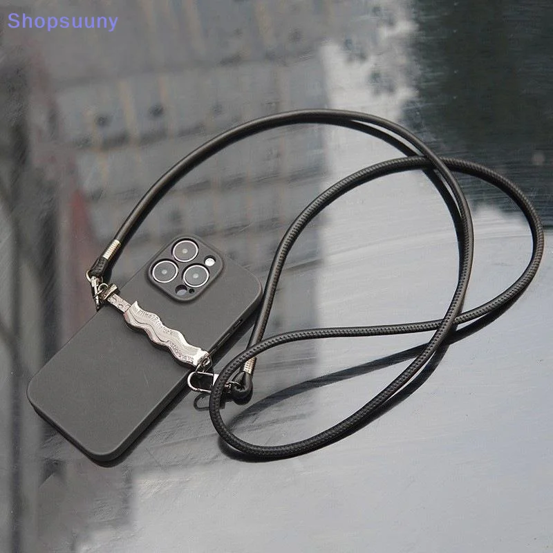 [SU]Pu Leather Round Bag Strap Fashion Replaceable Single Shoulder Crossbody Bag With Phone Case Lanyard[SU]
