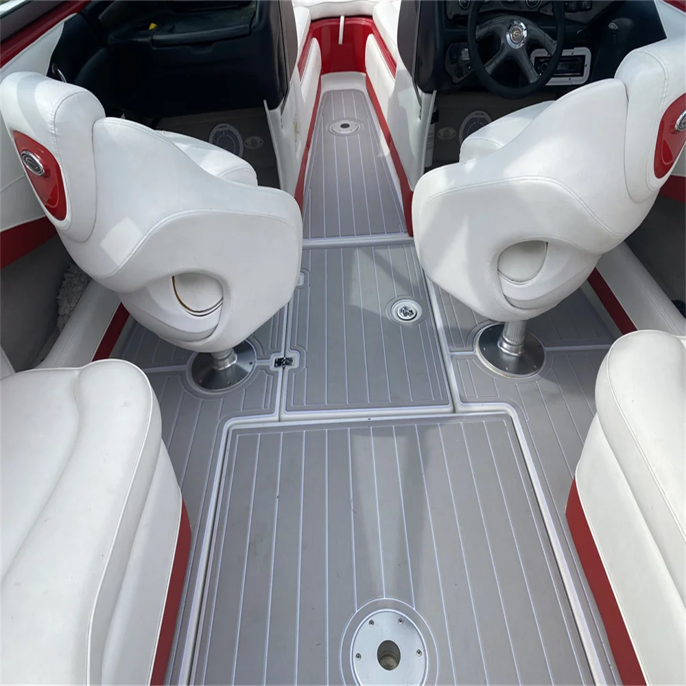 

2004 Crownline 225 LPX Limited Плавательная платформа Кокпит Лодка EVA Тик Напольный коврик SeaDek MarineMat Gatorstep Стиль Самоклеящийся