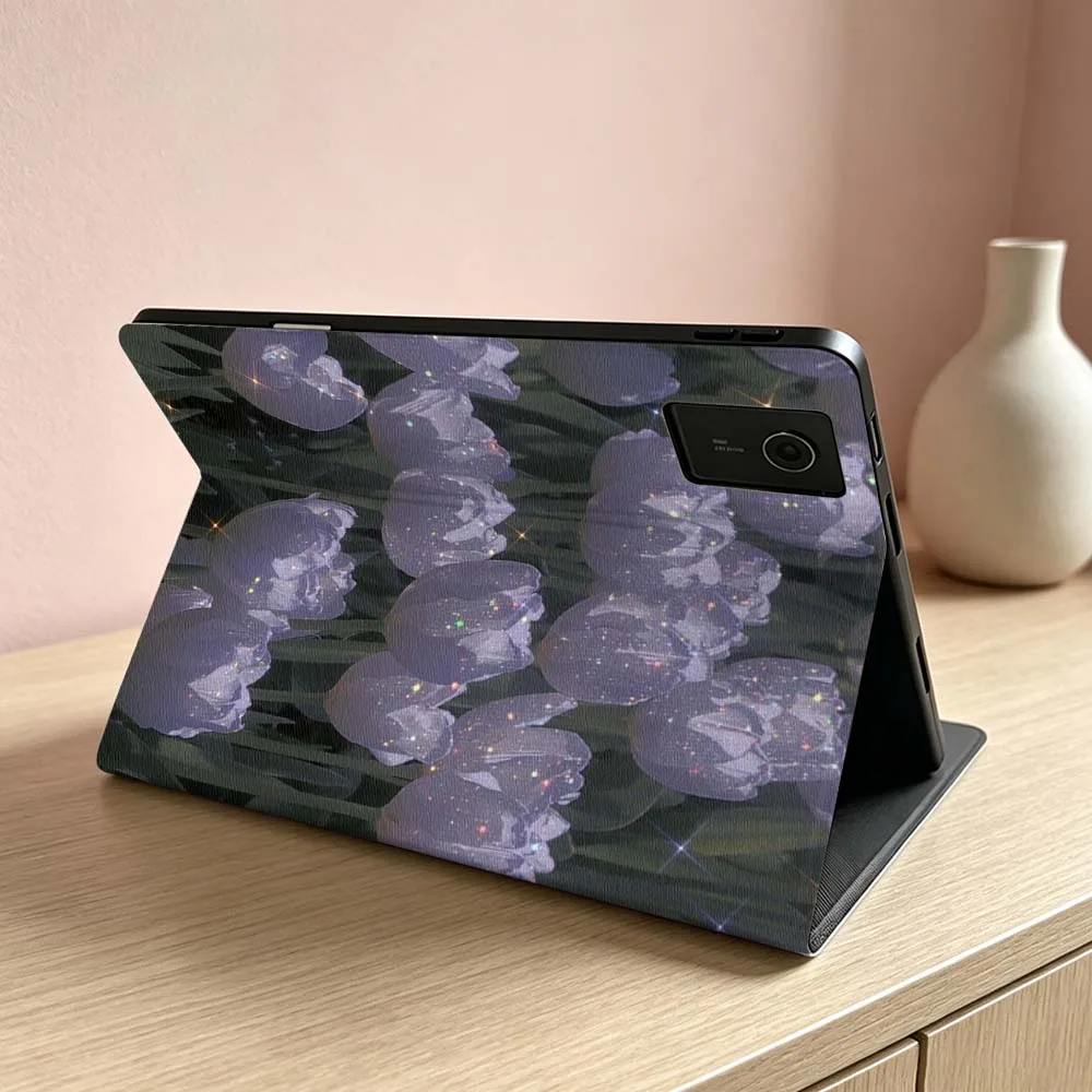 White Lily Tulip Pattern Soft For Lenovo Xiaoxin Lenovo Tab Pad Pro Plus K11 P12 M10 Legion Y900 Y700 Inch Tablet Case