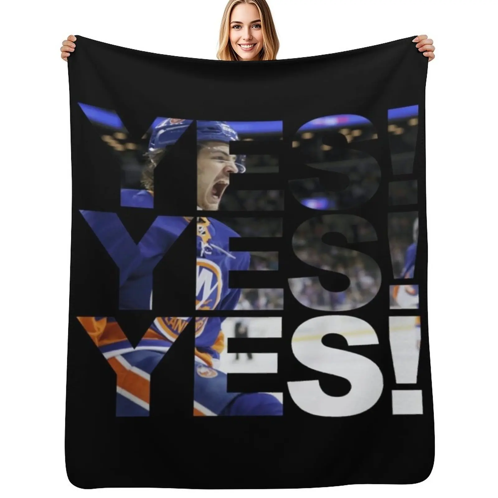 

Mathew Barzal Throw Blanket Warm Kid'S Hair Shaggy Blanket