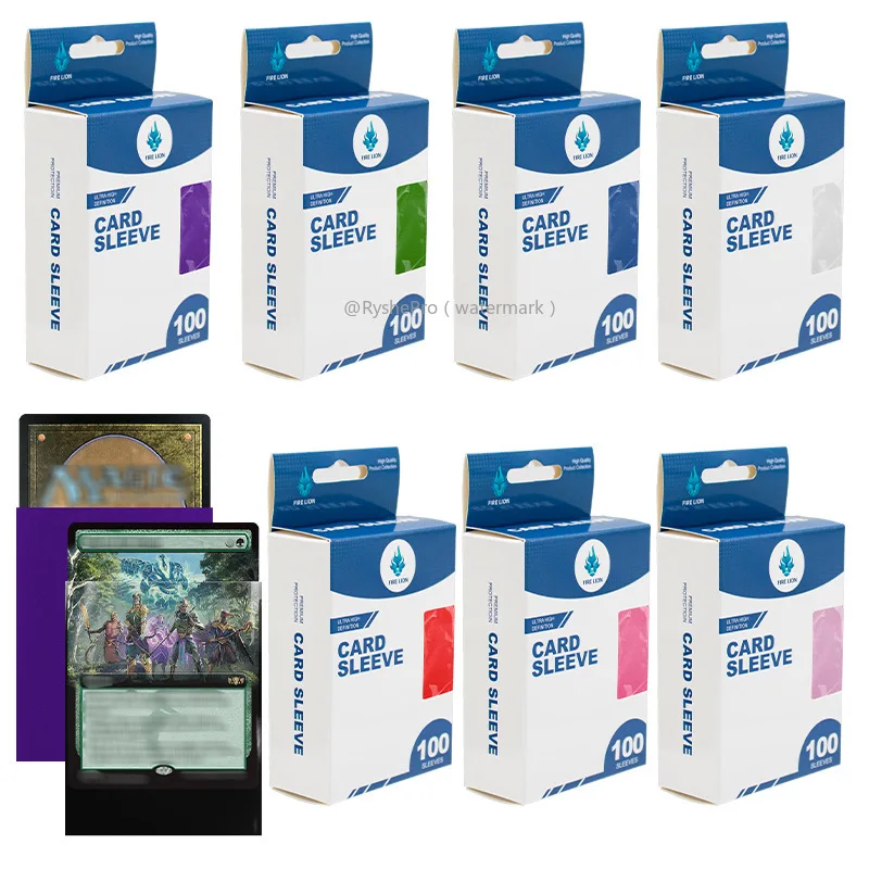 

100PCS 66x91mm Matte Standard Size Card Sleeves Competition TCG Trading Cards Protector for Tarot Shield Board Games Cover PKM