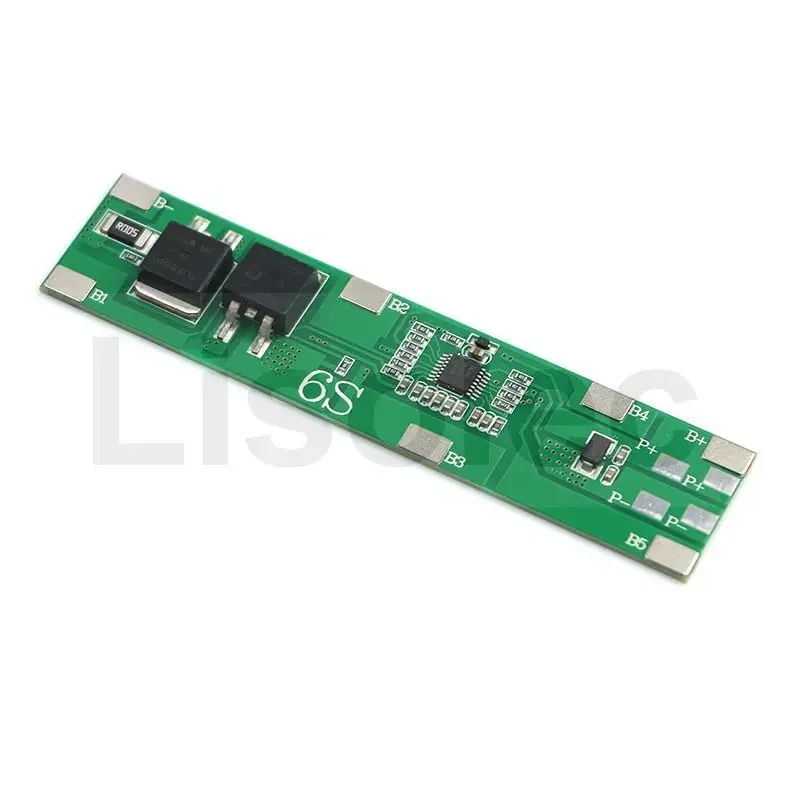 Placa de circuito de protección BMS 6S 24V 8A, placa de carga protectora, módulo de carga PCB para batería de litio 25,2 V 18650, Banco de energía