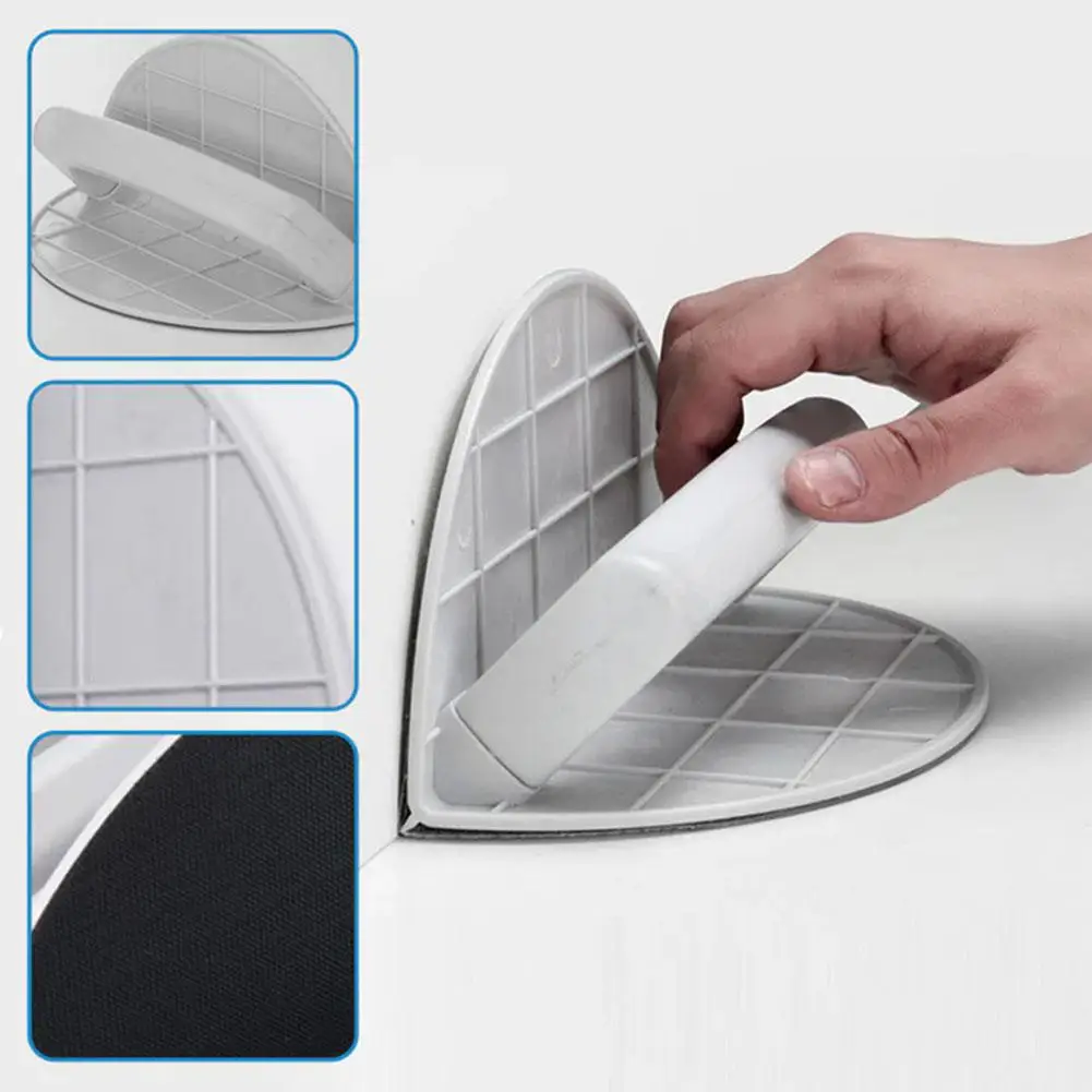 Self Adhesive Half Circle Sanding Pad Holder Plastic Corner Sander Ergonomic Handheld Tool for Woodworking Drywall Corner