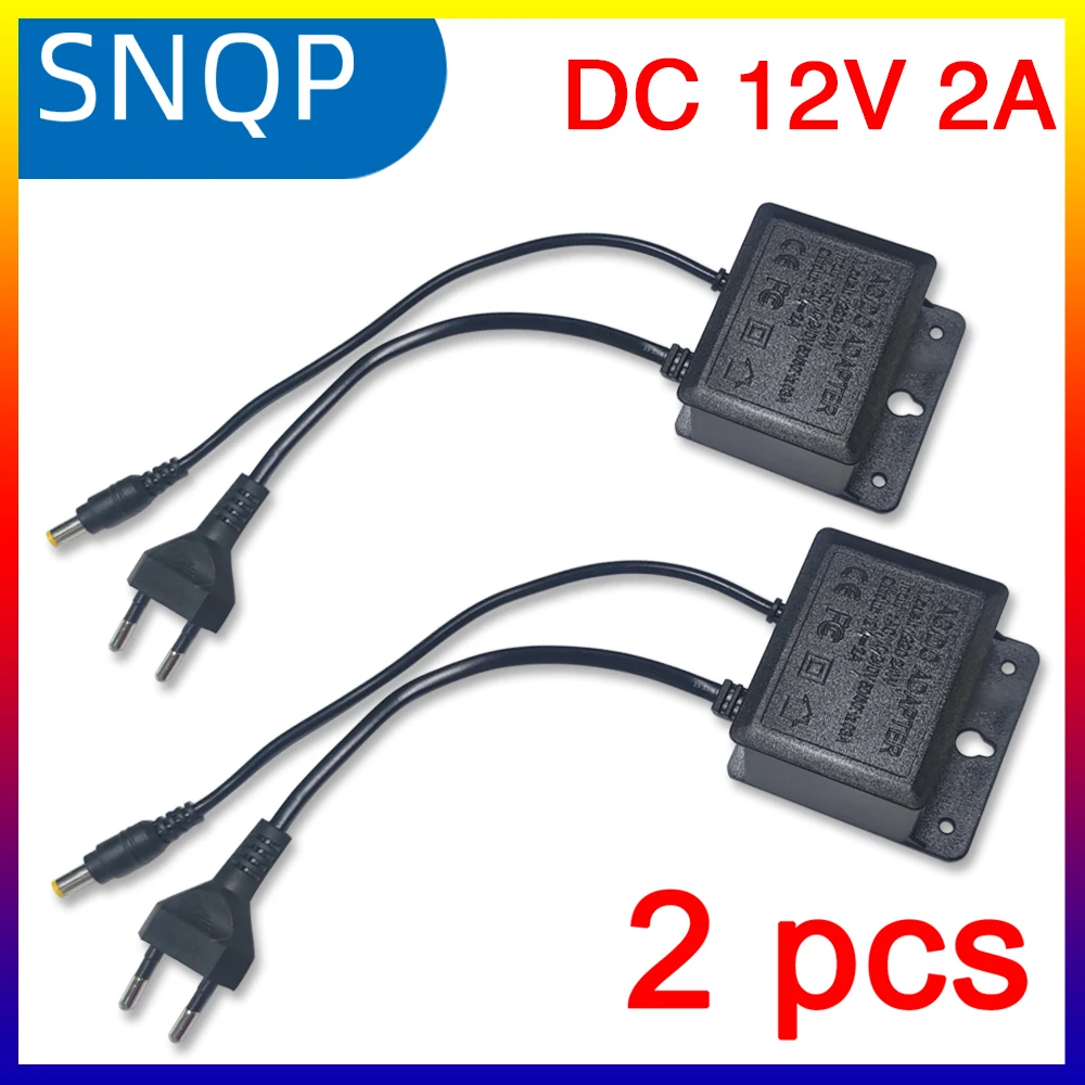 2Pcs DC12V 2A Eu Pl…