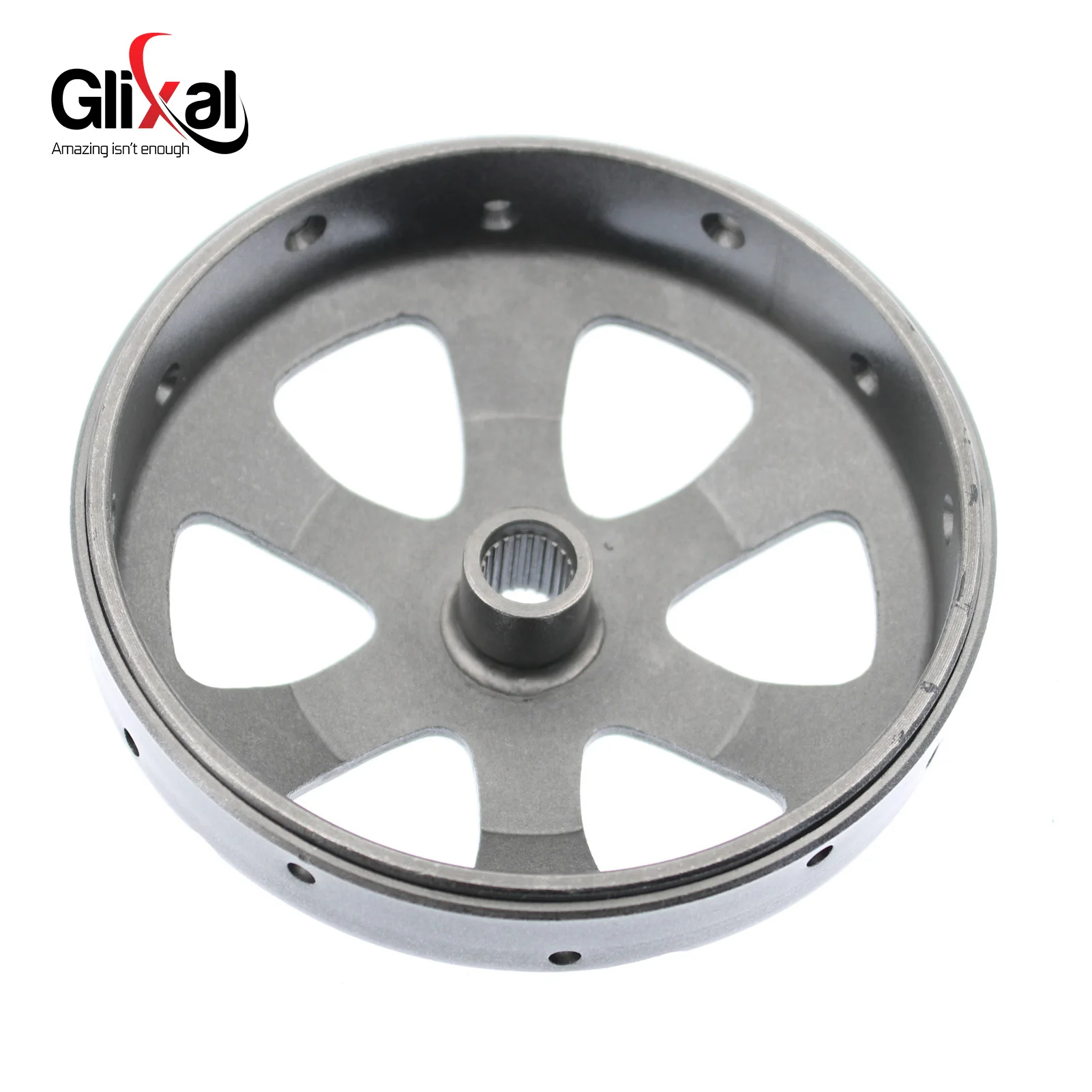 Glixal GY6 49cc 50cc 80cc 100cc High Performance Racing Clutch Bell Drum for 139QMB 139QMA 147QMD Engine Scooter Moped ATV