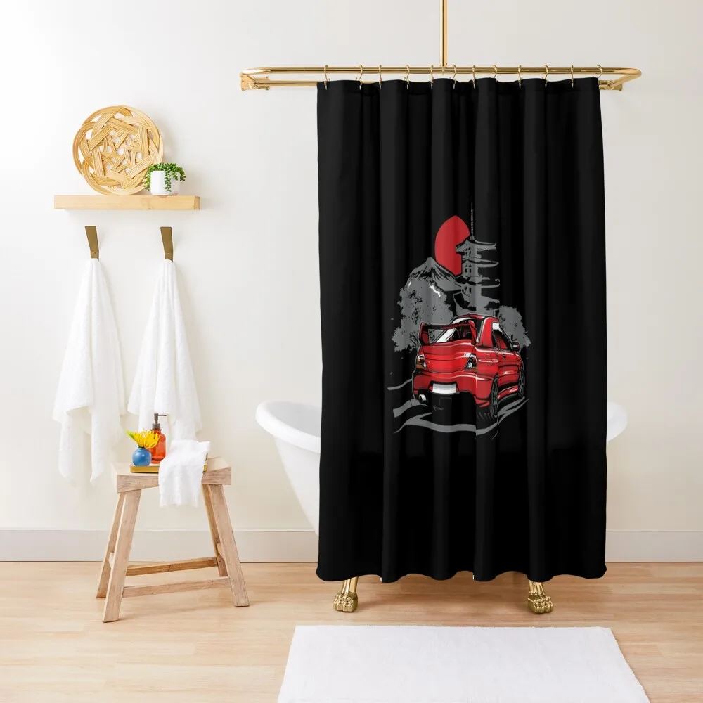 Mitsubishi Lancer Evolution Shower Curtain Bathroom And Shower Products Shower Set Luxury Bathroom Waterproof Curtain