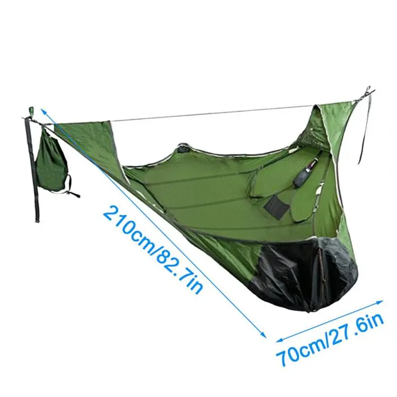 Camping Cots Hammock Hanging Bed Sleeping Bag For Camping Get-Together Multi-Person Hammock With Bed Net Family Camping Hammock