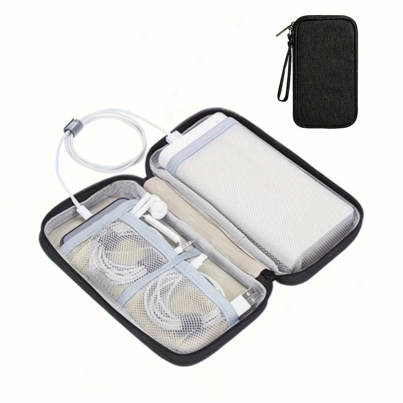 Data Cable Storage Bag, Headphone Case, Charger, Mobile Phone Case, Hard Disk and USB Flash Drive Multi-Functional Storage Bag