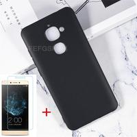 Transparent Phone Case For LeEco Le 2 (X520,X522,X526,X527,X528) Case Silicon Back TPU Cover Tempered Glass Screen Protector