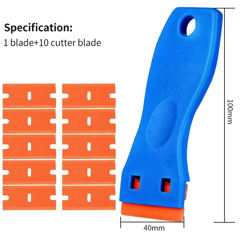 Glue Removal Scraper Multifunctional Plastic Glass Removal Cleaning Scraper Car Film Application Tool Kitchen Cleaning Shovel