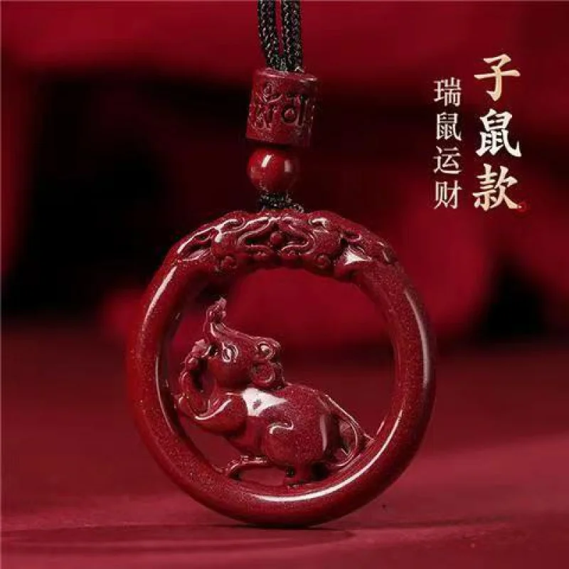 

Raw Ore Pendant Tiger Zodiac Purple Gold Sand Necklace