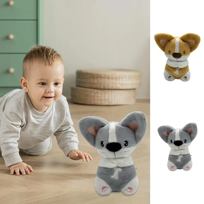 Sleeping Dog Plush Breathing Plushies Breathing Animals Portable Dog Stuffed Animal Babies Girl Toys Dog Plush With Light For