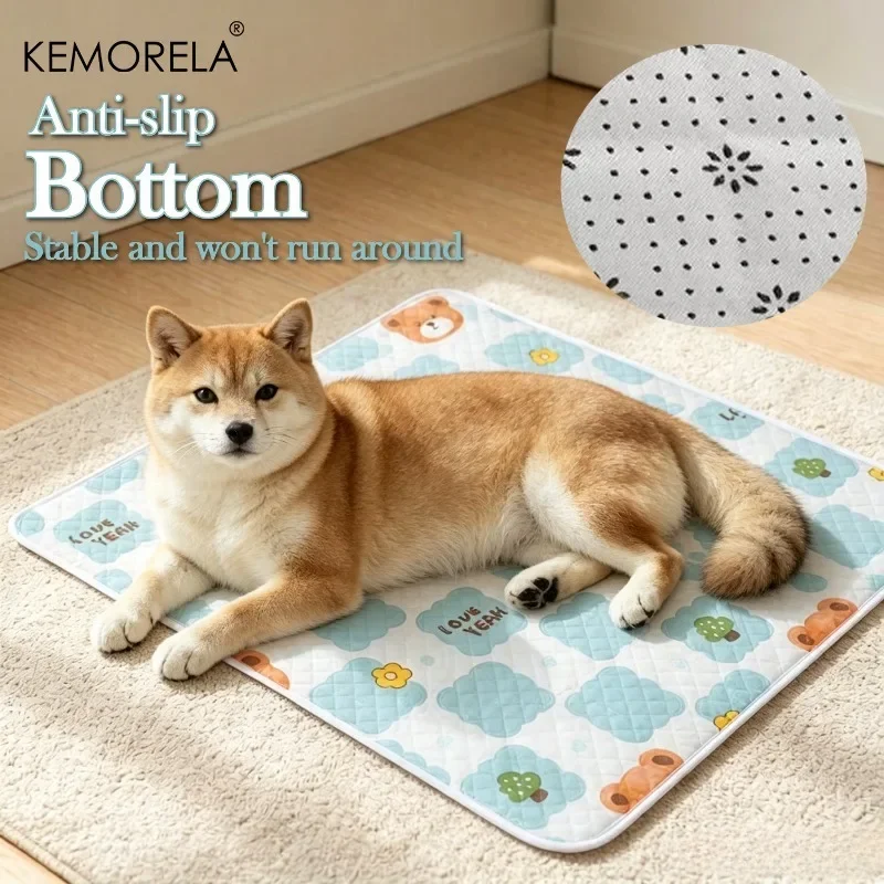 1PCS Dog Cooling Mat Cat And Dog Bed Summer Ice Mat Multiple Sizes Summer Suitable for Small/Medium/Large Cat Pets Non-Slip