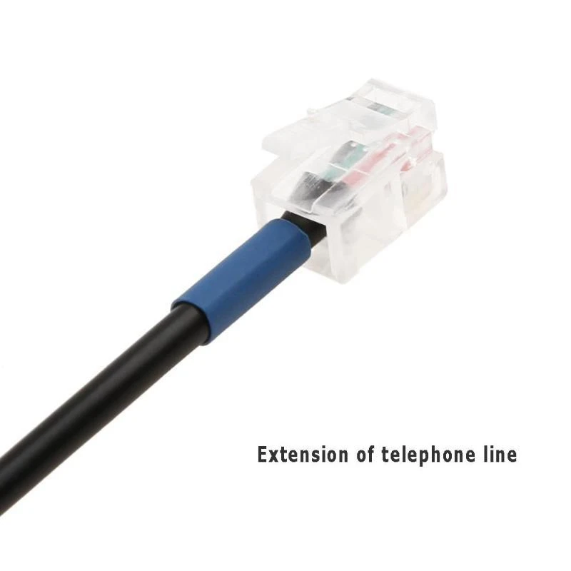 RJ9 4P4C ذكر إلى ثنائي أنثى ميناء موصل سماعة/كابل تمديد الهاتف مناسبة لتسلسل خط الهاتف AVAYA