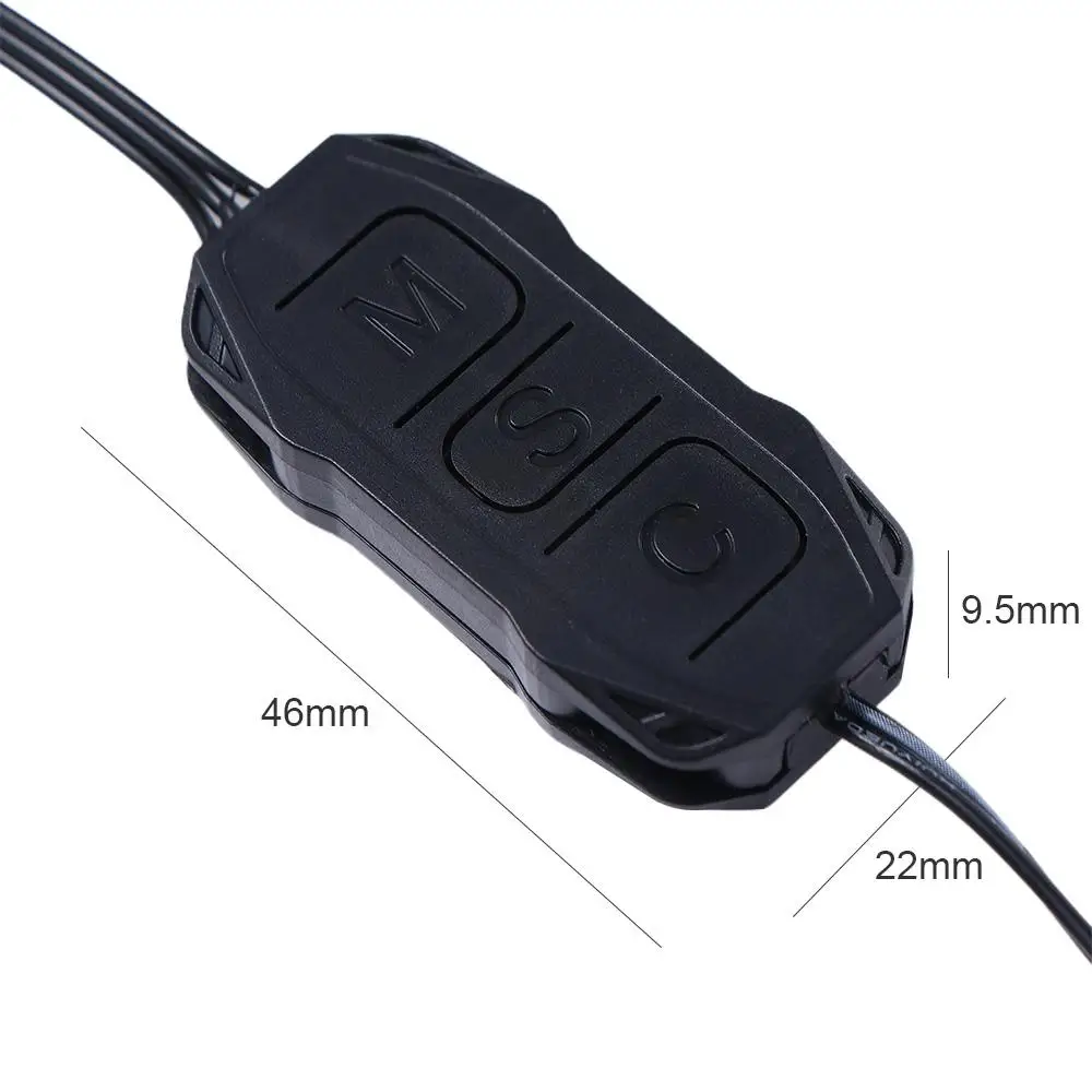 Catu Daya 3 Pin Ke Pengontrol Sinkron SATA Tombol Manual Kabel Pengontrol RGB Adaptor HUB Kabel Pengontrol Kontrol Mini