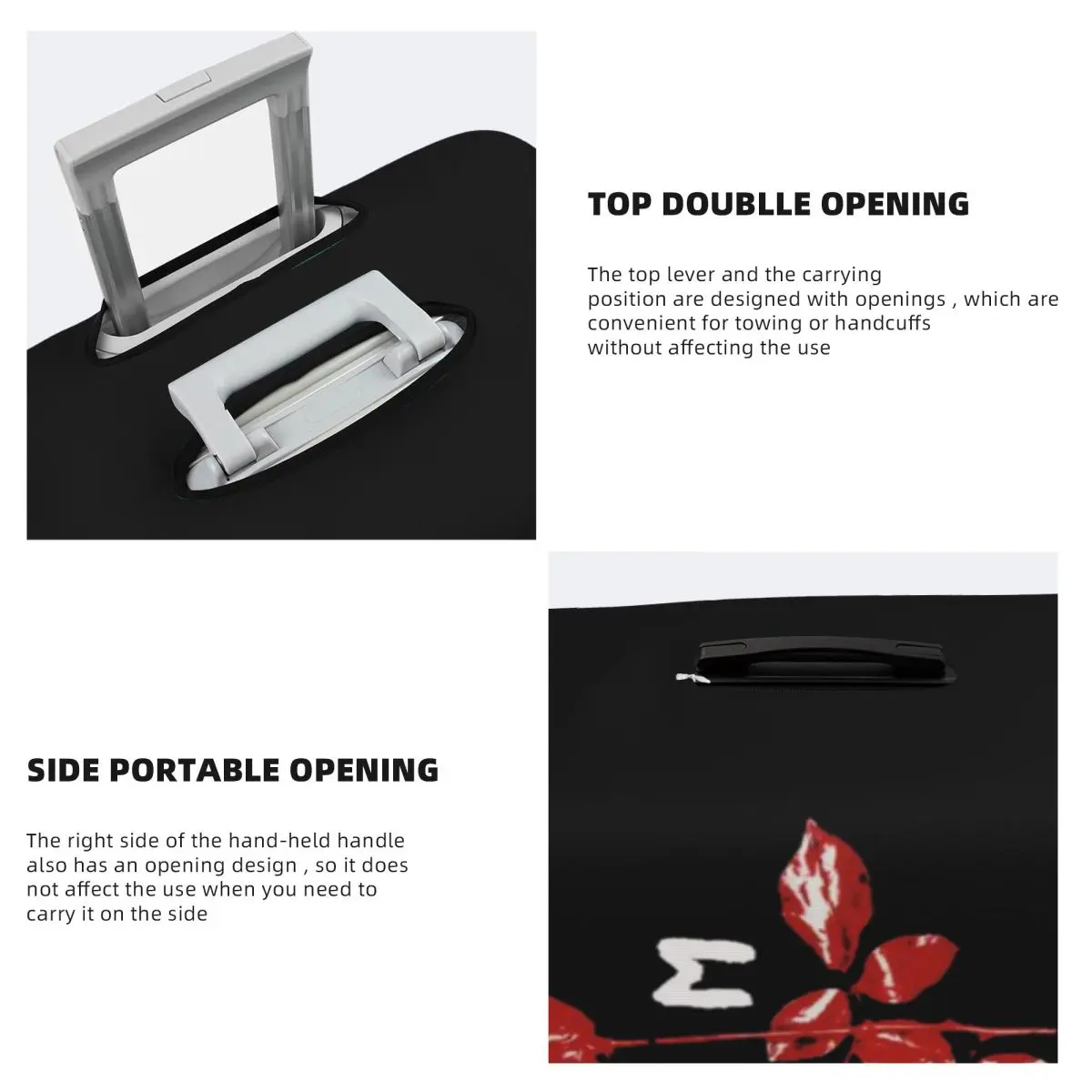 مخصص Depeche وضع بارد غطاء الأمتعة مضحك الموسيقى حقيبة حامي يغطي دعوى لمدة 18-32 بوصة #4