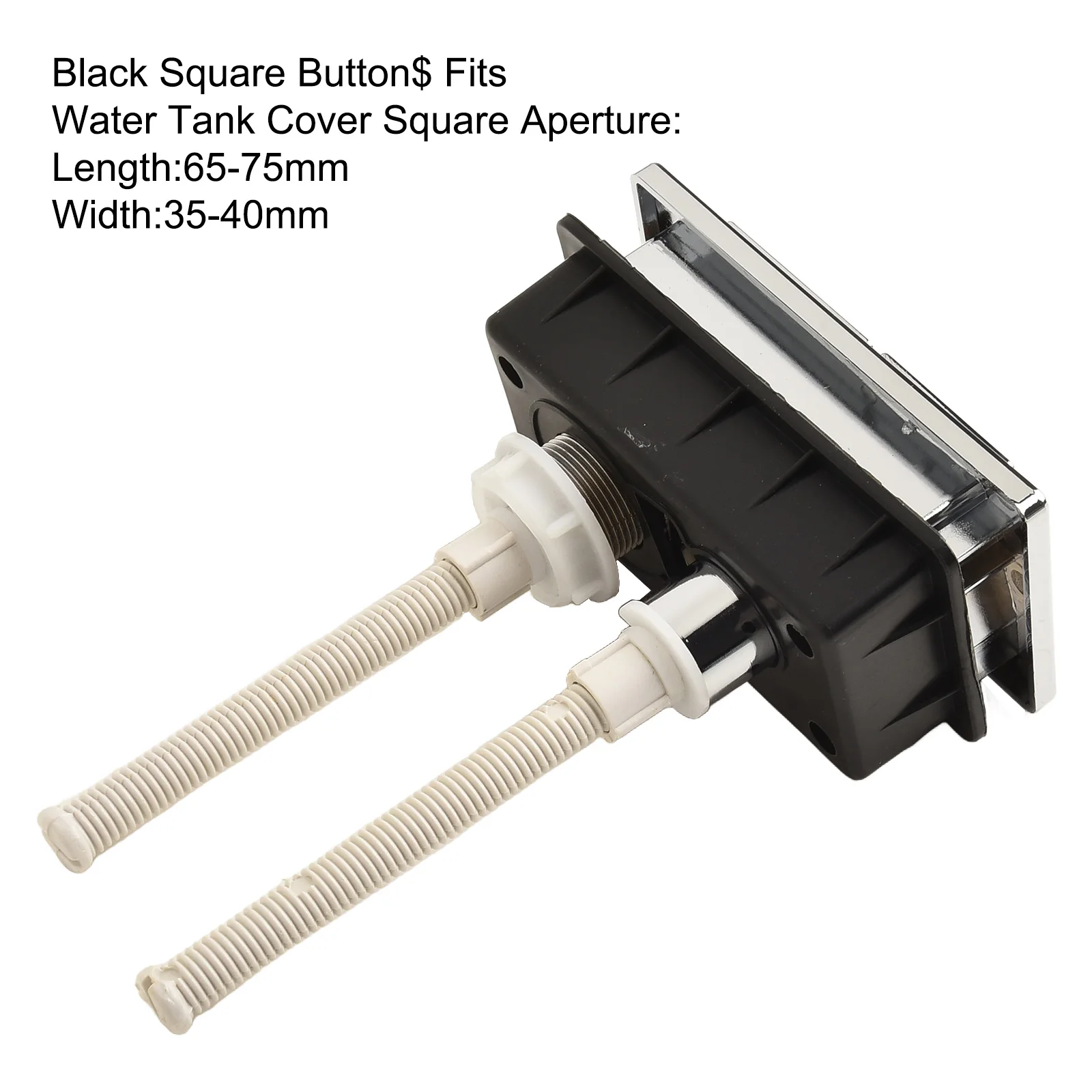 Rectangle Tank Compatible Push Button for Dual Flush Toilets Water Saving Design for Enhanced Bathroom Functionality