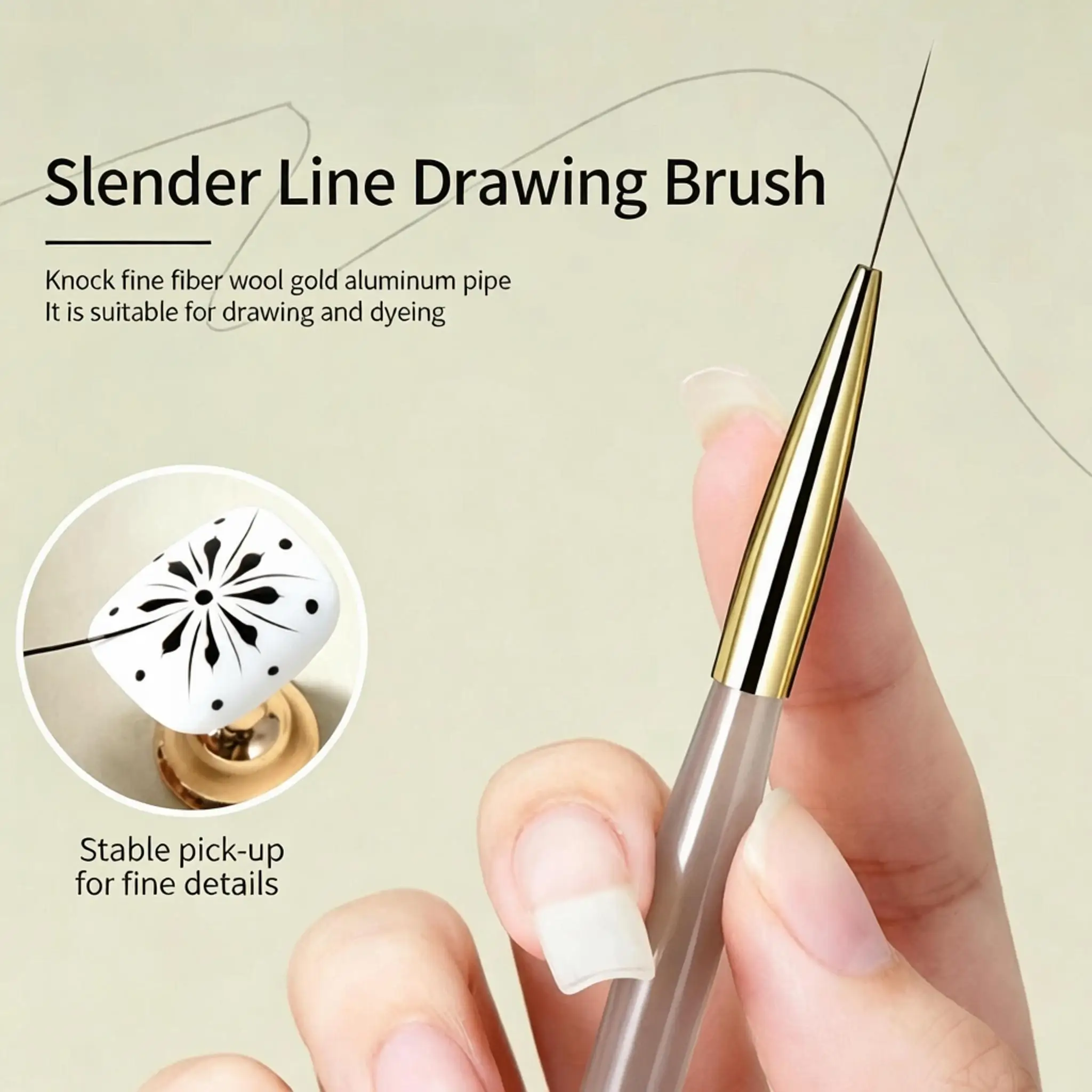 1/2/5Pcs Nail Art Liner Brush Set Ultra Thin Striping Fine Detail Drawing Brush for Gel Nail Polish French Manicure Plaid DIY