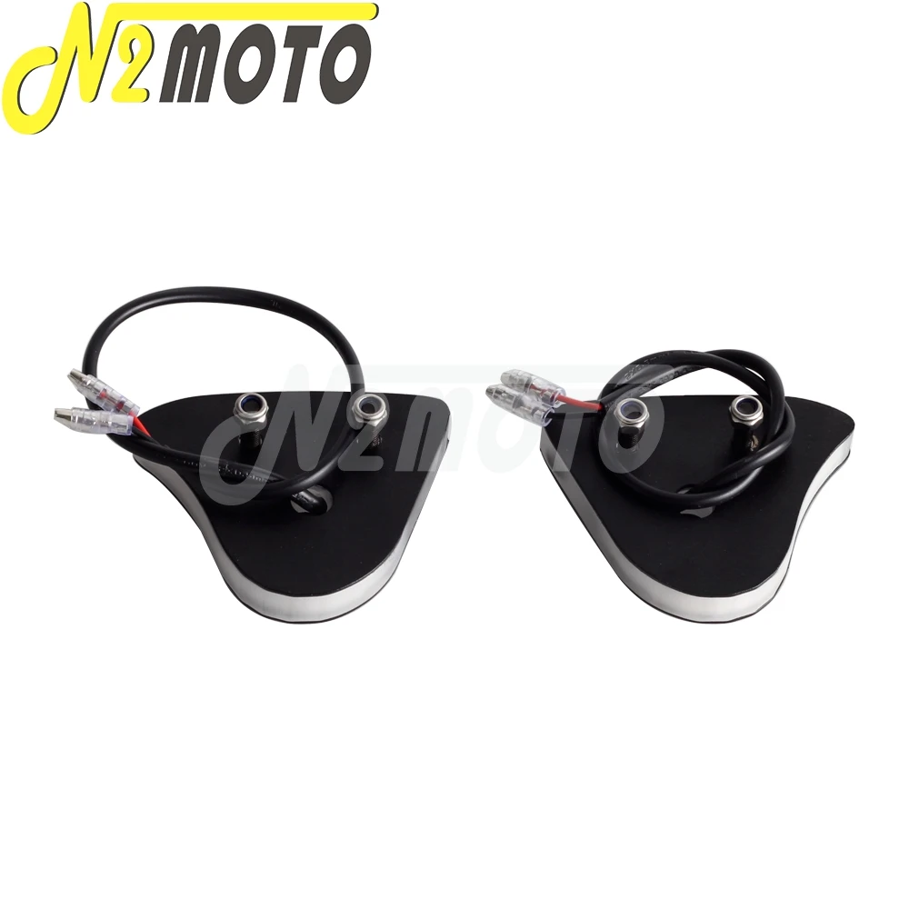 Specchio del motociclo Blocco Off LED Parabrezza Indicatori di direzione Luce Per Yamaha YZF R1 R1S R1M 2015 2016 2017 2018-19 Indicatore