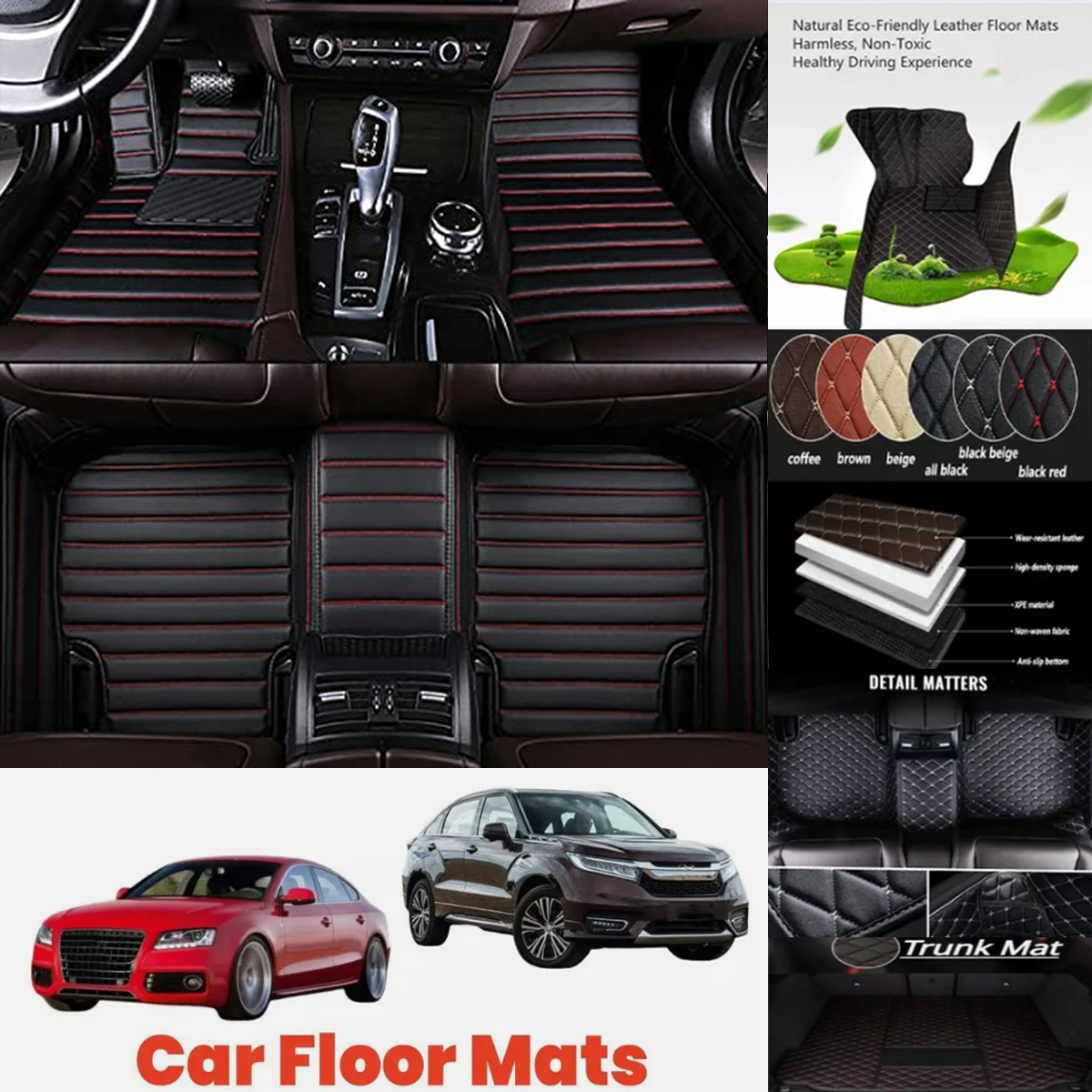 3D PU レザー防水カスタム車のフロアマットインフィニティ JX 自動車カーペット Coche Accessorie ライナー